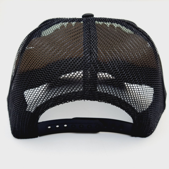 No F*cks Given Embroidered Cap Vintage Trucker Style Snapback Foam Front Maximal - Picture 4 of 4